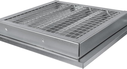 Vent Systems 10" x 10" Inch Galvanized Steel Industrial Air Return Grille - Heavy-Duty Louvered Air Intake Exhaust Vent Cover – Outdoor Wall Vent HVAC Grille - Register for House Wall Crawl Space