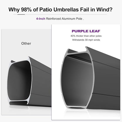 PURPLE LEAF Patio Umbrella - Image 3