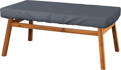 Covers & All Rectangle Table Top Cover, 12 Oz Waterproof UV & Weather Resistant Patio Table Cover, Outdoor Table Cover for Patio Furniture (100" L x 50" W x 5" H, Gray)