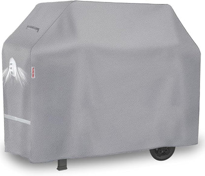 Turtle Life BBQ Grill Cover, 60 Inch Heavy Duty Waterproof 3-4 Burner Barbecue Gas Grill Covers for Weber Genesis Char-Broil Brinkmann, Gray