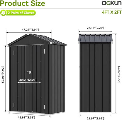 Aoxun Vertical Outdoor Storage Cabinet 3.5’x2’ - Image 2