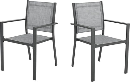 Patio Dining Chairs, All-Weather High-Resilience Textilene Outdoor Dining Chair - Image 9
