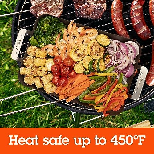Camerons BBQ Grill Topper Non-Stick Grilling Pans, 2 Pack - Image 2