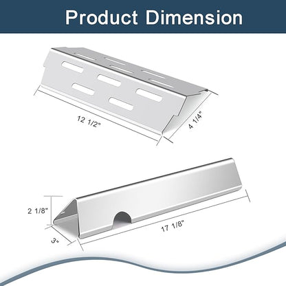Flavorizer Bars,Heat Deflectors and Grill Burner for Weber Genesis II 300/LX 300, GS4 Genesis ii E-310 ii E-315 ii E/S335 ii se-335 Grill (304 Stainless Steel, 66032*5+ES/410*3+66790*3)