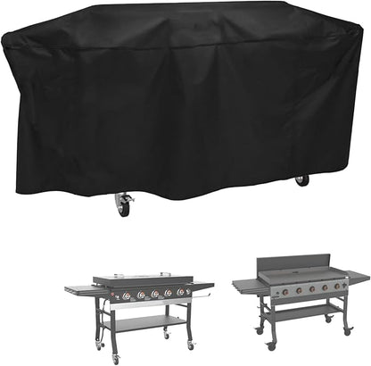 Grill Cover for Blackstone 5 Burner Griddle, for Black Stone Bronco 5-Burner 44 Inch Omnivore Propane Griddle, 600D Heavy Duty Waterproof Flat top Gas Grill BBQ Cover, Black
