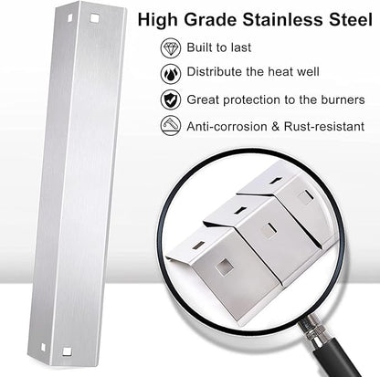 Criditpid Replacement Parts for Chargriller 5050, 5650, 3001, 5072, 3008 Gas Grill, Grates, Heat Plates Tent, Burners, Hanger Bracket, Igniter and Warming Rack for Char Griller Replacement Parts 5650.