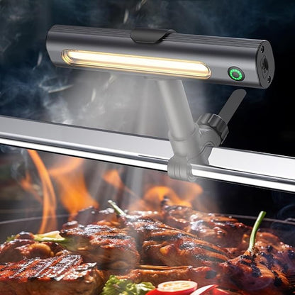 Rechargeable 360° BBQ Grill Light for Outdoor Grilling with Magnetic, IPX5 Waterproof, 2-Level Brightness, USB-C Charging, Portable Grill Accessories, Grilling Gift for Men, Dad, Grill Lights