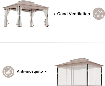 10' X 13' Waterproof Patio Gazebo - Image 4