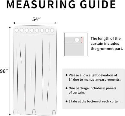 Easy-Going Outdoor Curtains for Patio 6 Panels, 54x96 inch, Weatherproof - Image 8