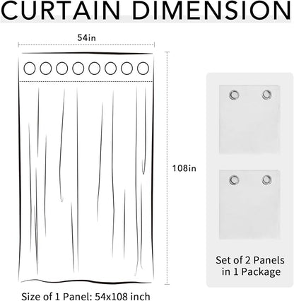 Easy-Going 100% Waterproof Outdoor Curtains 54x108 inch, Gazebo and Pergola 2 - Image 7