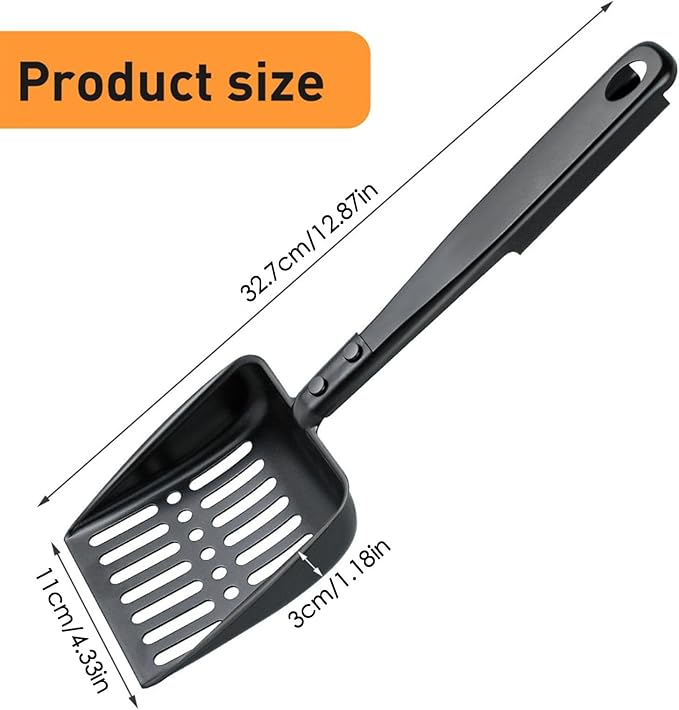 Hollow Out Fireplace Ash Sifter, Hollow Out Fireplace Shovel Metal Coal Ash, Resistant Fireplace Scoop Charcoal Shovel Fireplace Tools, Adhesive Hook for Wood Stove Indoor Fireplace Fire Pit
