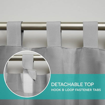 EXCLUSIVE HOME Cabana Solid Indoor/Outdoor Light Filtering Hook-and-Loop Tab - Image 12