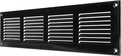 Repa Market 5-Pack Air Vent Cover 16x4 Inch (Outer Dimensions) White Galvanized Steel Louvered Grill Cover with Mesh Screen/Wall or Ceiling Vent/HVAC Register for Indoor and Outdoor Ventilation