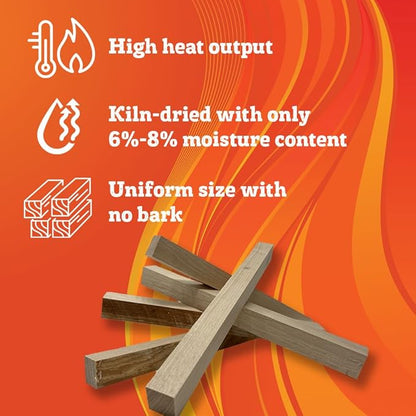 Premium Kiln Dried Wood Kindling for Pizza Ovens, Tabletop Fire Pits & Campfires