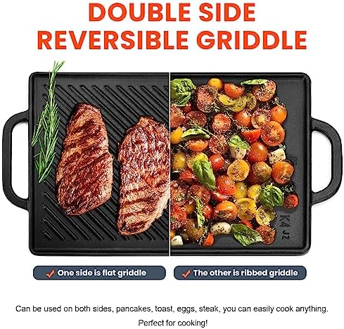GGC Cast Iron Reversible Griddle - Image 3