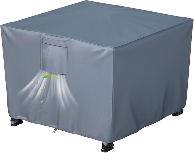 Chinchilla Heavy Duty 32 Inch Square Fire Pit Cover - 100% Waterproof & Weatherproof, Durable All-Season Protection for 29/30/31/32 Inch Propane Fire Pits and Tables