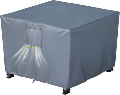 Chinchilla Heavy Duty 36 Inch Square Fire Pit Cover - 100% Waterproof & Weatherproof, Durable All-Season Protection for 32/33/34/35/36 Inch Propane Fire Pits and Tables