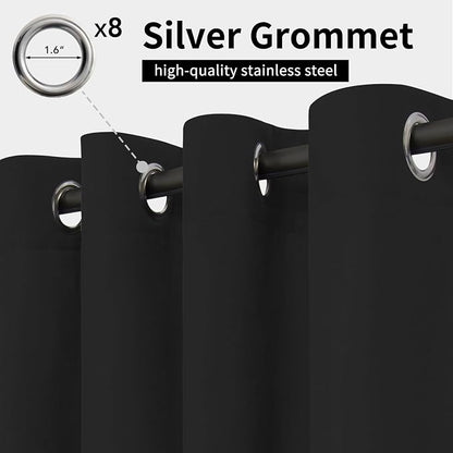 Easy-Going Outdoor Curtains for Patio 1 Panel, 54x108 inch, Weatherproof - Image 2