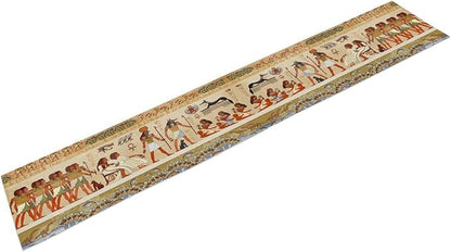 Egypt Table Runner, Mystery Element Ancient Egyptian Culture Gods Print Table Runner for Kitchen Dining Table Home Party 13x60in