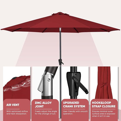 Tempera Patio Market Outdoor Table Umbrella - Image 4