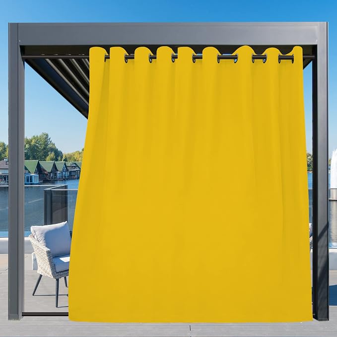 Easy-Going Outdoor Curtains for Patio 1 Panel, 150x108 inch, Weatherproof - Image 3