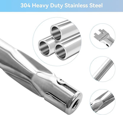 69787 Grill Burner for Weber Spirit 300 Series Spirit 330, Spirit 335 Grills with Front Mounted Control Knobs, 18 Inch Burner Tube kit for Spirit E-330 Spirit SP-335, 68948 65518 Replacement Parts