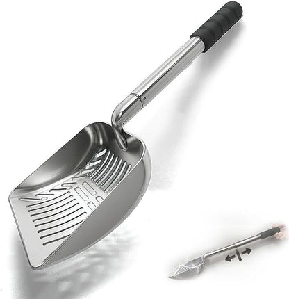 Hollow-Out Ash Sifter - Heat-Resistant Metal Coal Scoop, Adjustable Fire Pit Scoop, Fireplace Ash Sifter Oven Shovel | Fireplace Tools for Woodstove to Separate Coals Outdoor Wood Stove BBQ Campfire