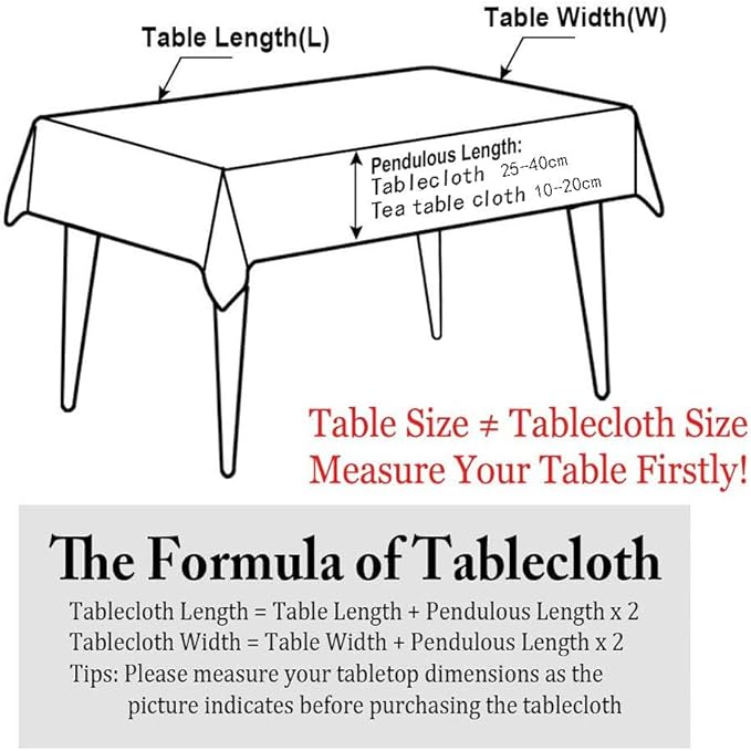 Pahajim Rustic Linen Tablecloth Cotton Waterproof Table Cloth for Kitchen Dining with Tassel Rectangle Tablecloths Square,55''x55'',4 Seats