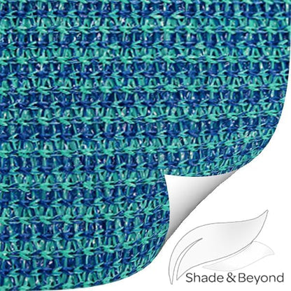 Shade&Beyond Rectangle Sun Shade Sail 10'X13' Permeable Canopy Turquoise Mixed - Image 8