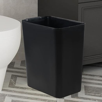 Gainhope 3-Pack 4.5 Gallon Plastic Small Trash Can Wastebasket, Black Garbage Container Bin for Under Desk, Office, Bathroom, Living Room, Classroom