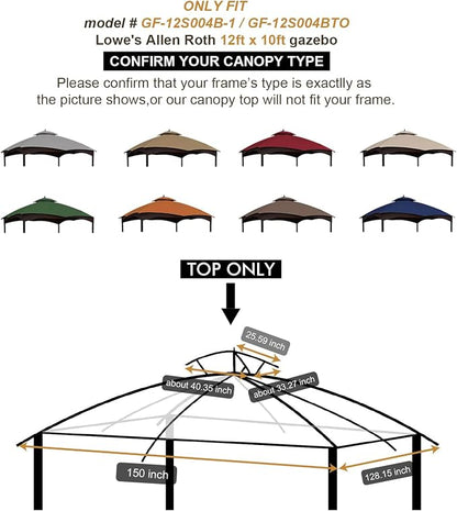 Eurmax USA High Performance Replacement Canopy Top - Image 6