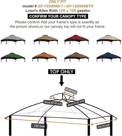 Eurmax USA High Performance Replacement Canopy Top - Image 6