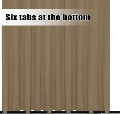 Easy-Going Outdoor Curtains for Patio 1 Panel, 150x96 inch, Khaki | Waterproof - Image 4