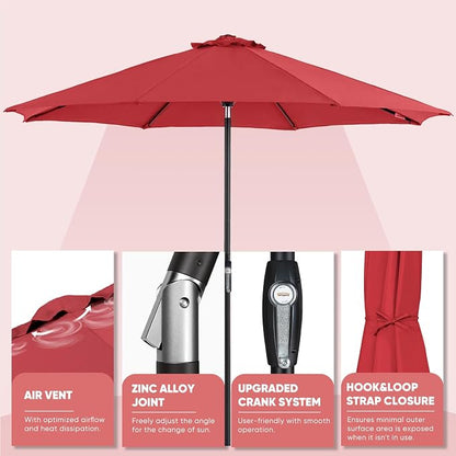 Tempera Patio Market Outdoor Table Umbrella - Image 4