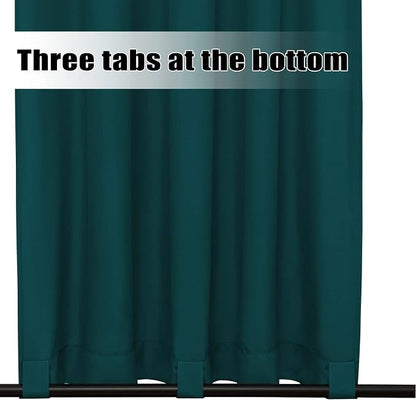 Easy-Going Outdoor Curtains for Patio 1 Panel, 54x120 inch, Teal | Waterproof - Image 4