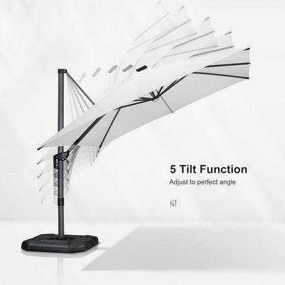 PURPLE LEAF Cantilever Patio Umbrella 10' x 10' - Image 8