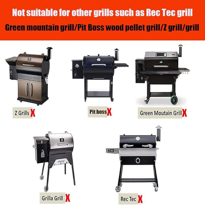 Pellet Smoker Grill Power Cord Kit Replacement Part Compatible with Traeger Ironwood 650 & 885, Pro Series 575 & 780, Timberline 1300 & 850, 6 Feet，Black
