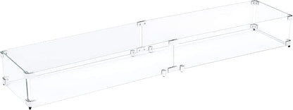 Celestial 53.25" x 11" x 6" Wind Guard, fits Celestial 48” x 6” Fire Pit Burner Pans