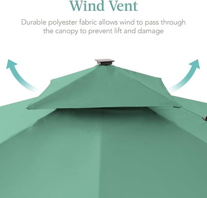 Best Choice Products 10x10ft Cantilever Patio Umbrella w/Base Included - Image 6
