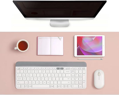 Myir JUN Table Runner Double Sided Vinyl Runner Table 94 Inch Long Runner for Table Washable Waterproof Non-Slip for Home Decorations Gray Pink,12 x 94 inch