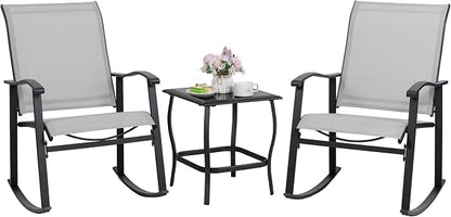 Shintenchi 3 Piece Rocking Bistro Set, Outdoor Furniture by Shintenchi%7CFurnitureMadeforRealLife