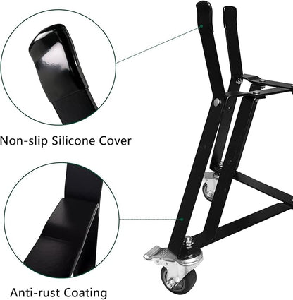 Medium BGE Nest,Grill Stand for BGE Accessories, Rolling Nest with Heavy Duty Locking Caster Wheels Powder Coated Steel for BGE Smoker Kamado Joe Grill Stand Accessories