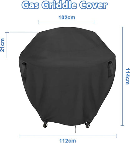 Gas Grill Cover for 30" Cuisinart CGG-999, Waterproof 360 XL Griddle Cover for Outdoor Gas Griddles, Heavy Duty Round Grill Covers for Cuisinart Gas Grills,40" x 44" x 45"