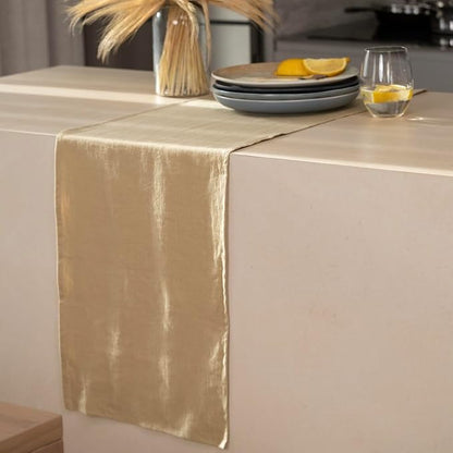Linen Table Runner 60 inches Long - 100% Pure Linen Flax - Stonewashed European Linen Table Runner (Royal Creme, 14 x 60 Inch) - for Dining, Fall, Autumn, Thanksgiving
