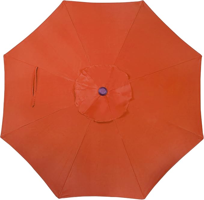 9' Outdoor Patio Umbrella, Outdoor Table Umbrella, Yard Umbrella, Market - Image 4