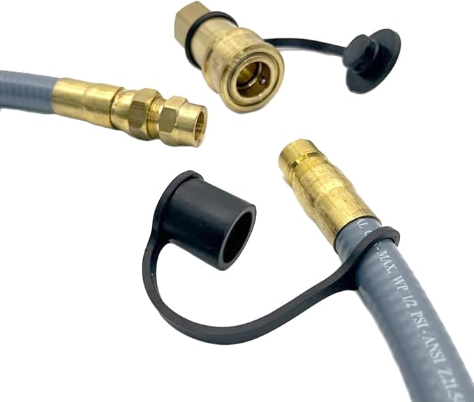 Spire Natural Gas Conversion Kit for Grills – Propane to Natural Gas with 10 ft. Hose & Regulator, Compatible with Spire Models 740-0781P & 740-0788P, Gray, 710-0003A