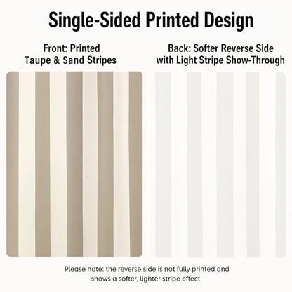 2 Panels Outdoor Stripe Curtains - Image 6