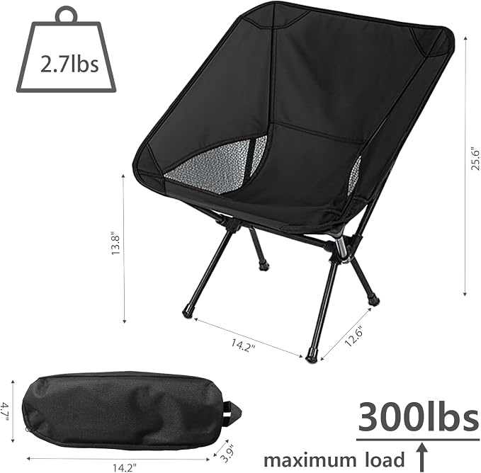 Wind Tour Portable Camping Chair Foldable Outdoor Chair - Image 3