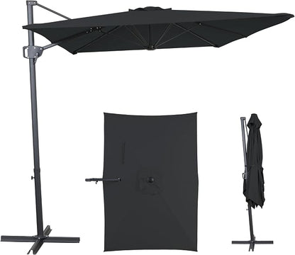 10FT Outdoor Offset Umbrella, Cantilever Patio Umbrella by AEOutdoorUSA