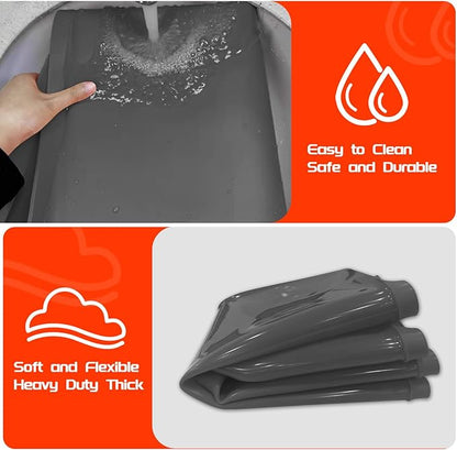 Silicone Griddle Mat Cover for Blackstone 22 Inch Griddle, Heavy Duty Food Grade Silicone, All Season Protective Cover (Gray)